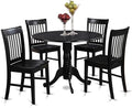 East West Furniture DLNO5-BLK-W 5 Piece Dinette Set by EastWestFurniture