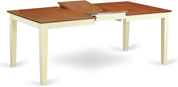 East West Furniture QUDA9-BMK-W 9 Piece Dining Table Set Includes a Rectangle - Image 5