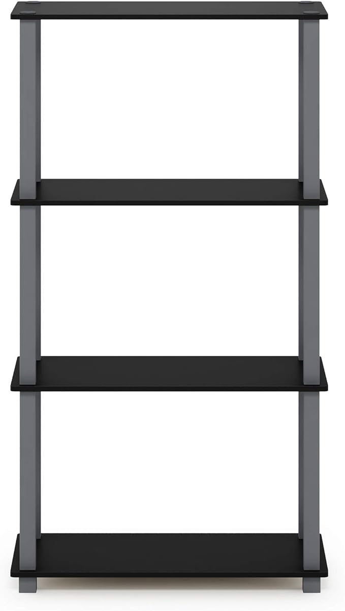 Furinno Turn-N-Tube 4-Tier Multipurpose Shelf Display Rack, Square Tube - Image 5