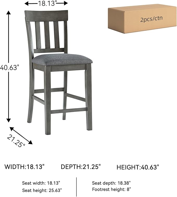 Signature Design by Ashley Hallanden Modern Farmhouse 25.75" Counter Height - Image 3