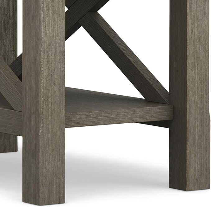 SIMPLIHOME Kitchener SOLID WOOD 14 inch Wide Rectangle Contemporary Narrow Side - Image 8