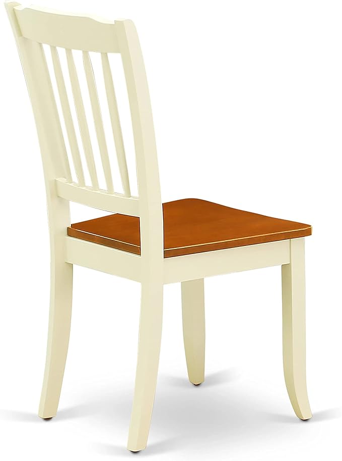 East West Furniture QUDA9-BMK-W 9 Piece Dining Table Set Includes a Rectangle - Image 11