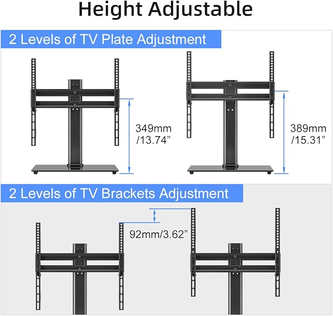 suptek Universal Swivel Table Top TV Stand - Image 3