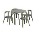 ECR4Kids Bentwood Round Table and Curved Back Chair Set, Kids Furniture by ECR4Kids