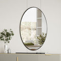 Koonmi Black Oval Bathroom Mirror, Oval Mirror by KOONMI