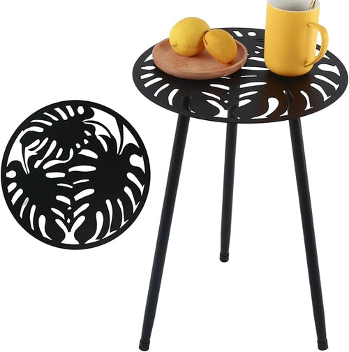 1 Pack Metal Outdoor Side Tables Small Outside End Table by Party+Zealot