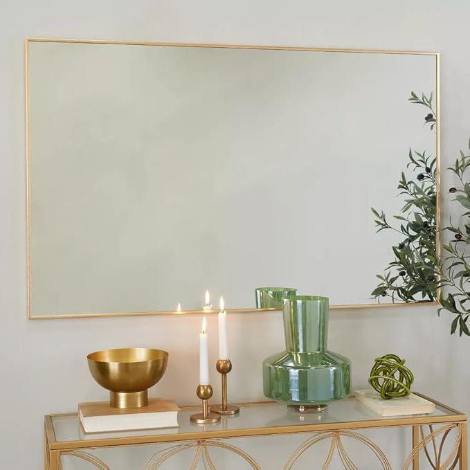 30x48 Inch Orange Gold Bathroom Mirror - Image 6