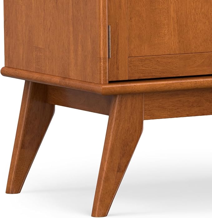 SIMPLIHOME Draper Solid Hardwood 72 inch Wide Mid Century Modern TV Media Stand - Image 11