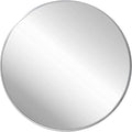 FrameWorks 28" Deluxe Contemporary Silver Circular Aluminum Mirror by FrameWorks