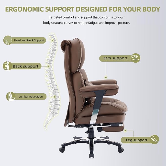 Efomao Big and Tall Office Chair - Image 7
