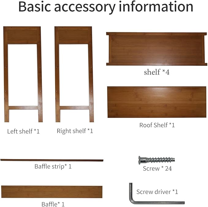 Bamboo Shoe Rack Organizer, 5 Tier Shoe Shelf Storage Organizer, - Image 4