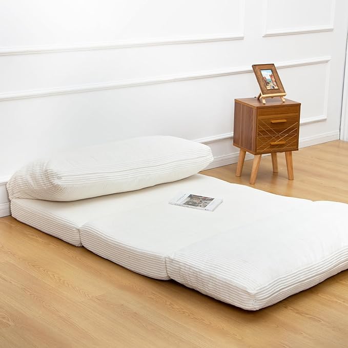 N&V Folding Matress Sofa Bean Bag Bed, Foam Filling Folding Matress Sofa - Image 5