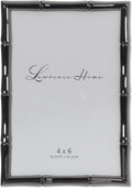 Lawrence Frames 4x6 Black Polished Metal Picture Frame by LawrenceFrames