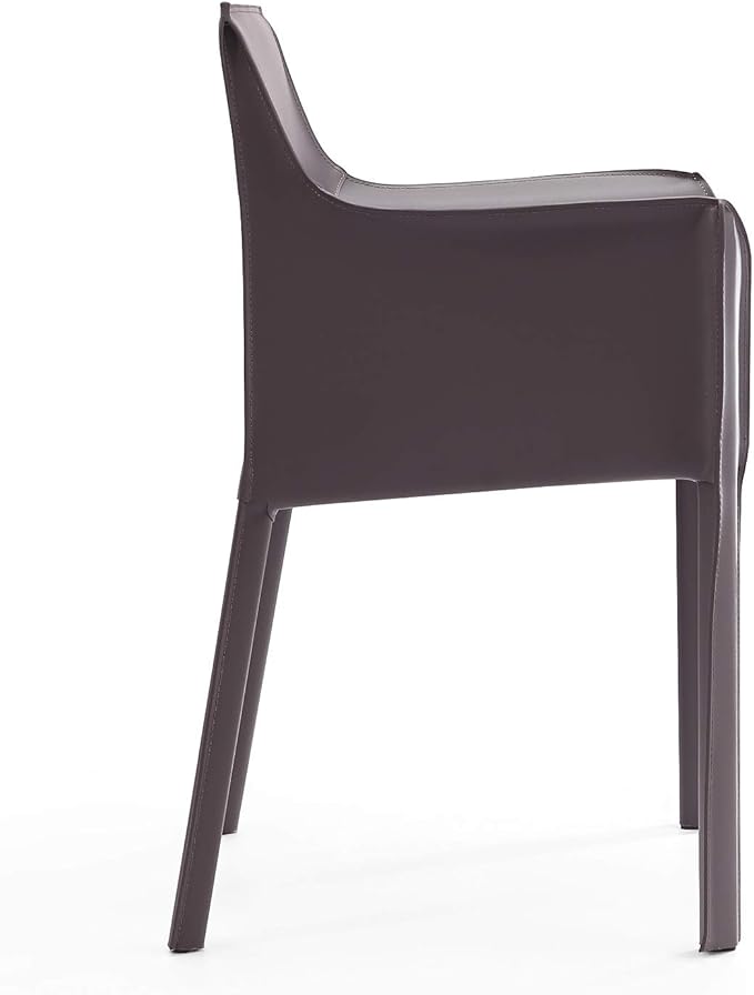 Manhattan Comfort Paris 8-Piece Leather Dining Chair and Armchair Set, - Image 5