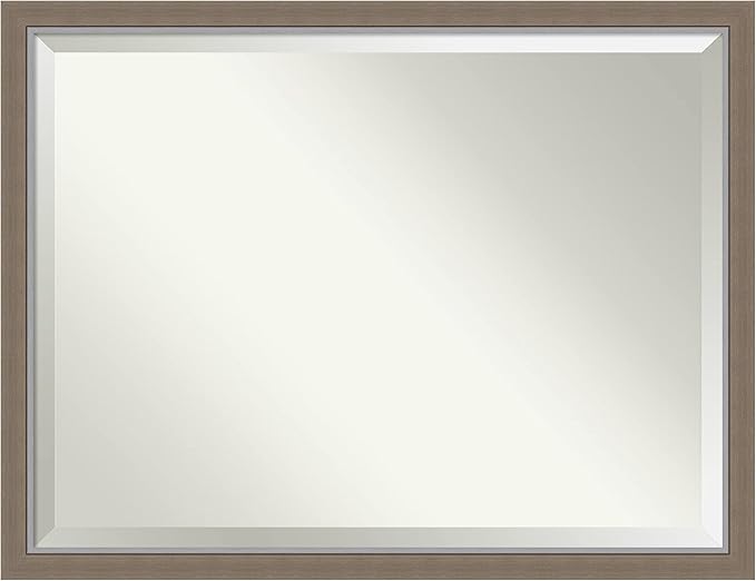Amanti Art Brown Bathroom Mirror by AmantiArt