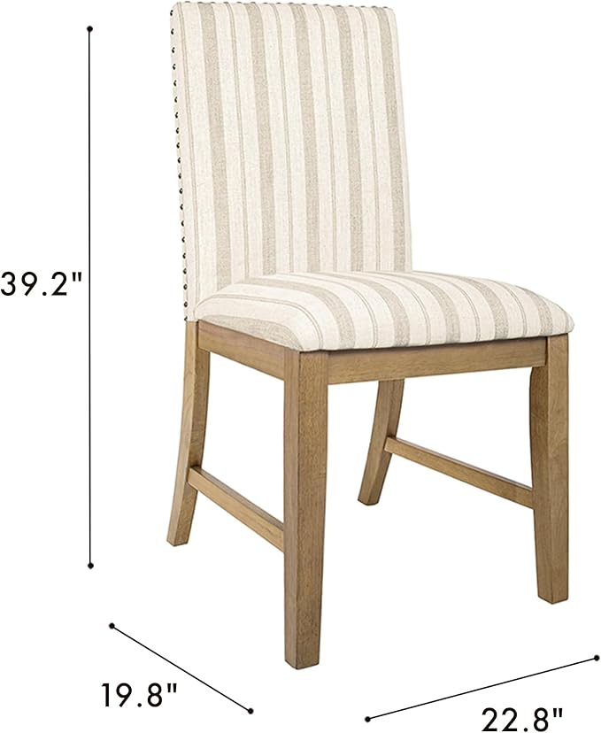 HomePop Upholstered Wood Apron Dining Chair - Image 3
