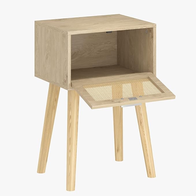 LAATOOREE Bedside Table Set of 2, Boho End Table - Image 8