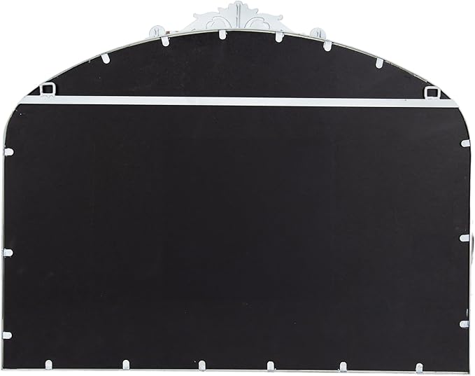 Kate and Laurel Arendahl Ornate Traditional Arched Mirror; 36 x 29; White; - Image 7