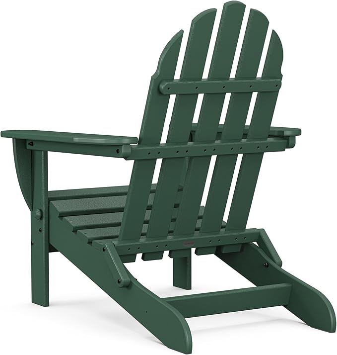 POLYWOOD AD5030GR Classic Folding Adirondack Chair, 38.5" x 31.25" x 33.5" - Image 7