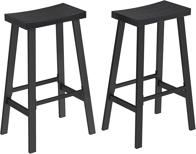 VASAGLE Bar Stools Set of 2, Counter Height Stools, Bar Chairs by VASAGLEbySONGMICSHOME