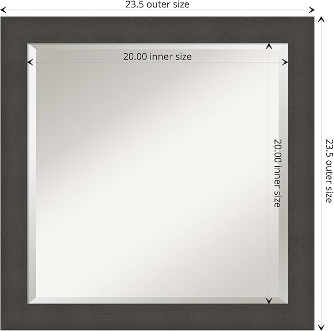 Amanti Art Silver Bathroom Mirror - Image 4