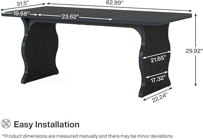 Tribesigns 63" Large Executive Desk - Image 2