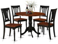 East West Furniture DLPL5-BCH-W 5 Piece Kitchen Table & Chairs Set Includes a by EastWestFurniture