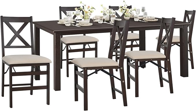 COLAMY 60 Inch Rectangular Kitchen Dining Table by COLAMYINC