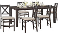 COLAMY 60 Inch Rectangular Kitchen Dining Table by COLAMYINC