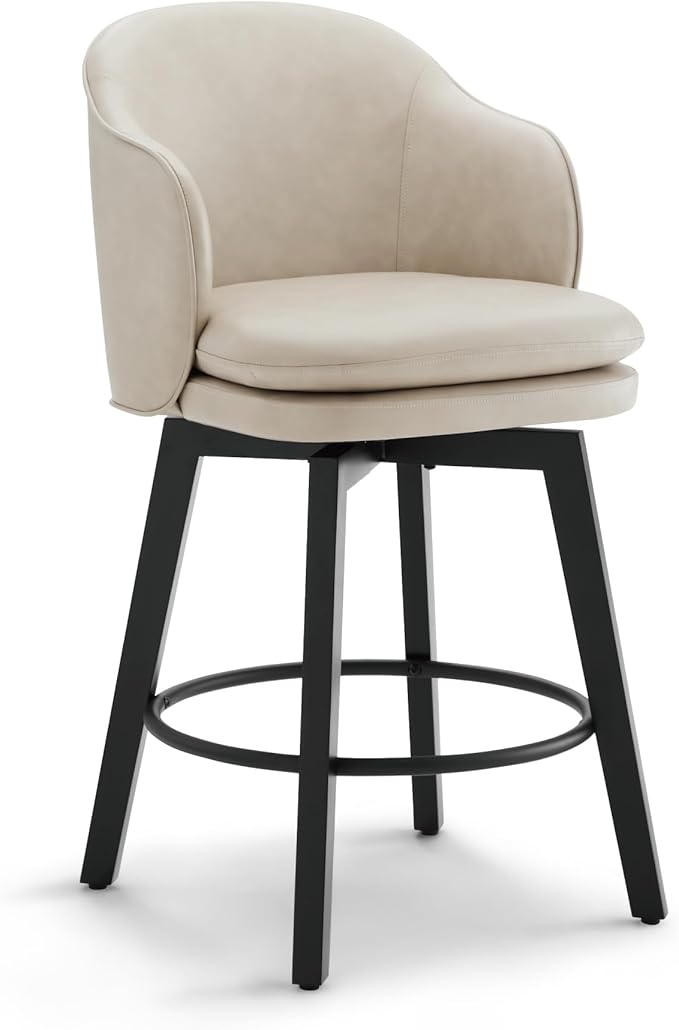 Counter Height Barstools 26 inch Upholstered Swivel Bar Stools by Kislot