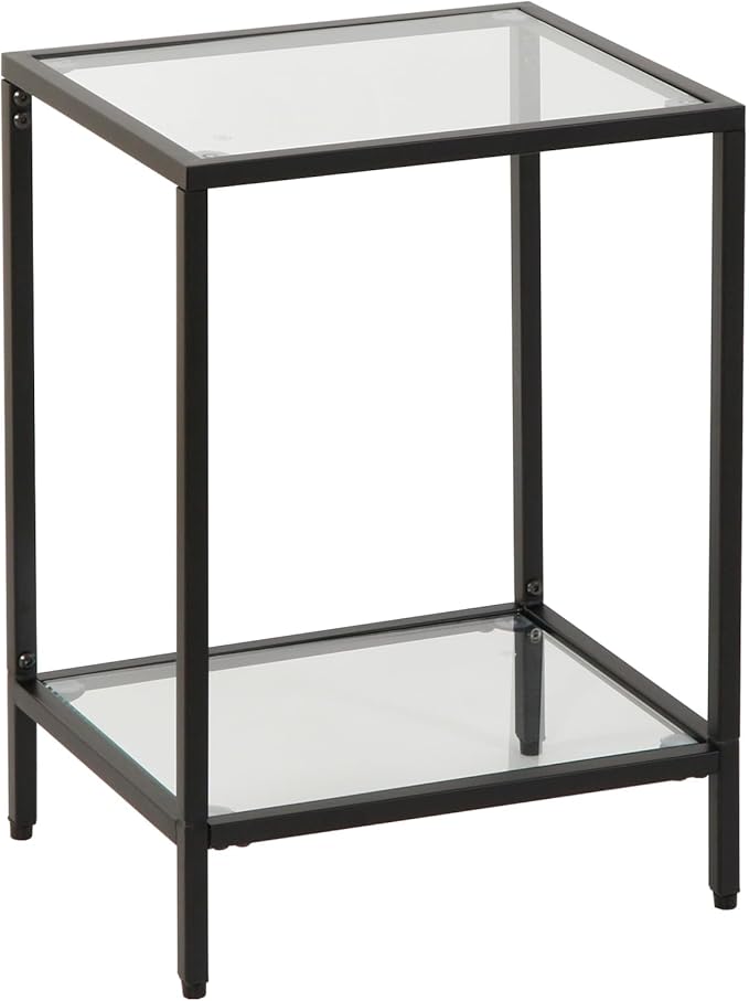 Modern 2-Tier Tempered Glass End Table by Gawicpy
