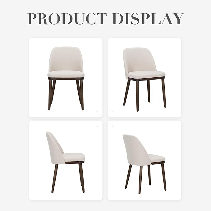 COLAMY Upholstered Dining Chairs Set of 6, Modern Kitchen Chairs - Image 8
