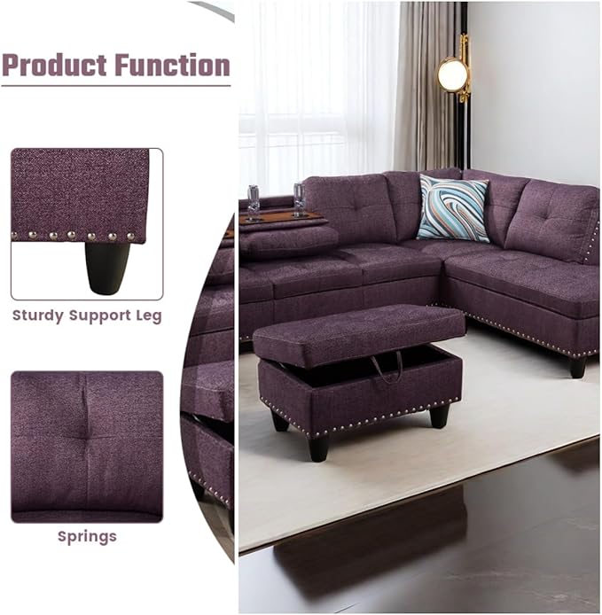 L Shaped Sectional Couches, Modular Sectional Sofa - Image 5