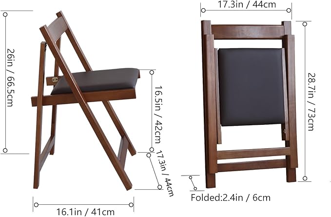 Walnut Drop Leaf Folding Dining Table - Image 8