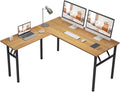DlandHome Reversible L-Shaped Desk Large Corner Desk Folding Table Computer by DlandHome