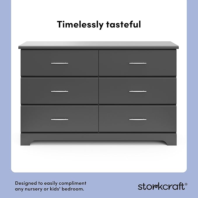 Storkcraft Brookside 6-Drawer Dresser – GREENGUARD Gold Certified, Nursery & - Image 4