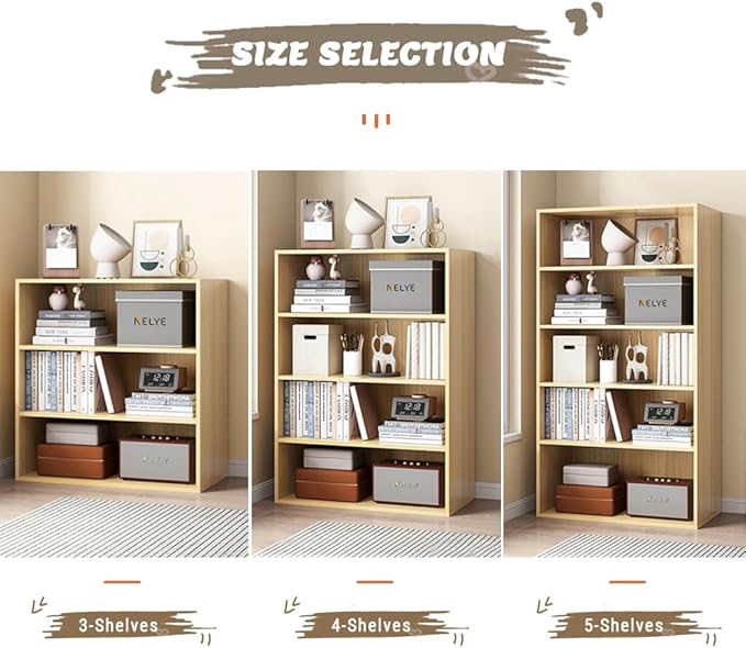Basic Open Shelf Bookcase - Image 5