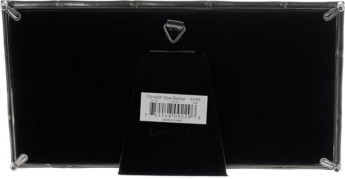 Lawrence Frames 4x4 Double Silver Metal Picture Frame - Image 4