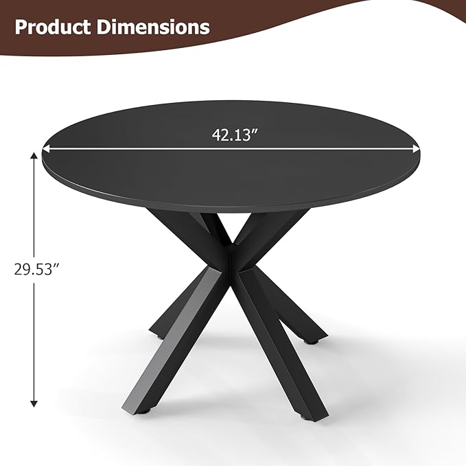 Round Dining Table, Small Round Table - Image 2