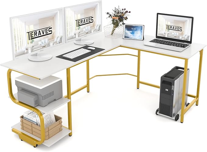 Teraves Reversible L Shaped Desk by Teraves