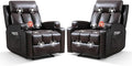 Phoenix Home Manual Recliner Chair Set of 2 by Unknown