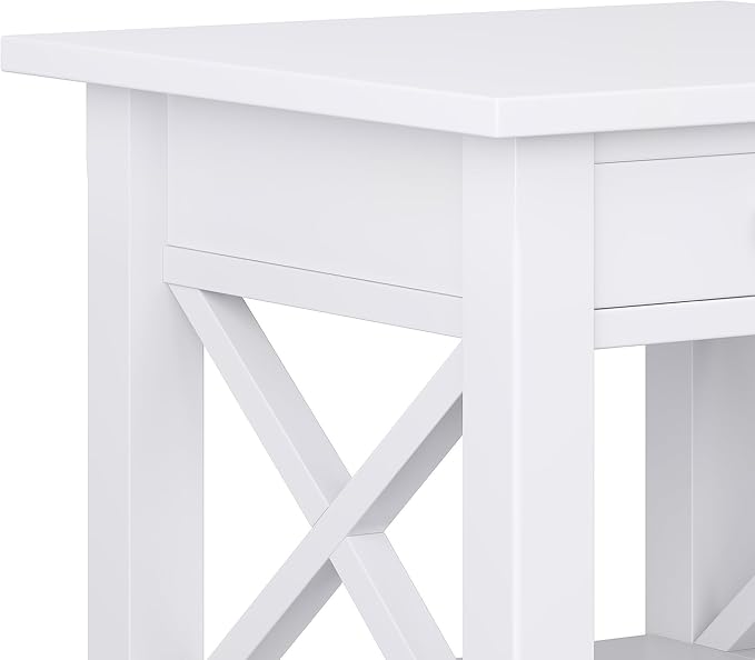 SIMPLIHOME Kitchener SOLID WOOD 21 inch Wide Square Contemporary End Table in - Image 6