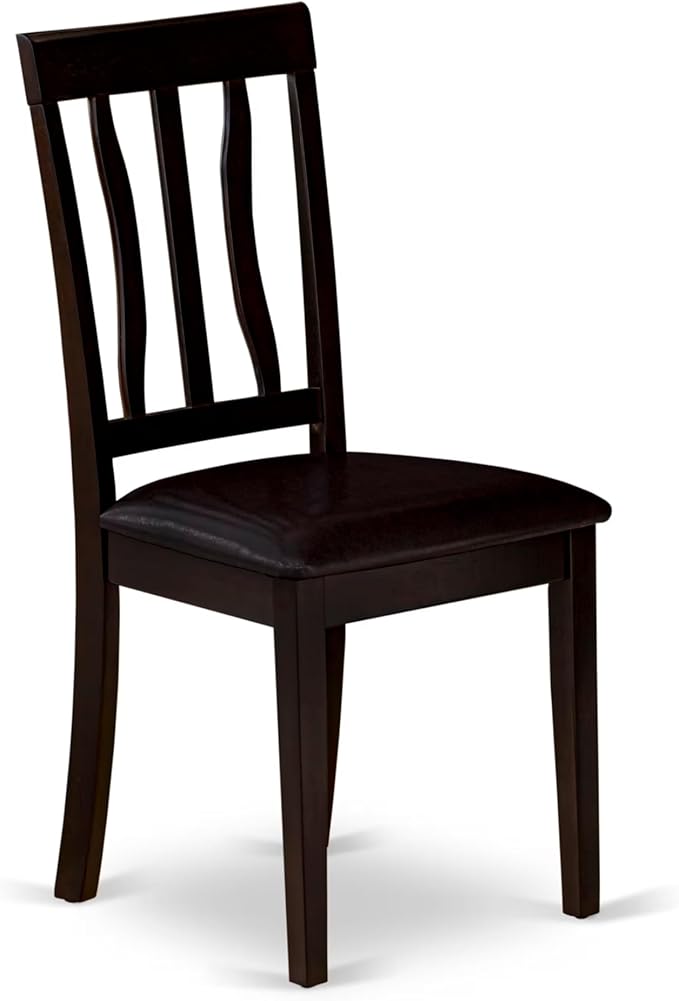 East West Furniture BOAN5-CAP-LC 5 Piece Dining Set Includes a Round Dinner - Image 8