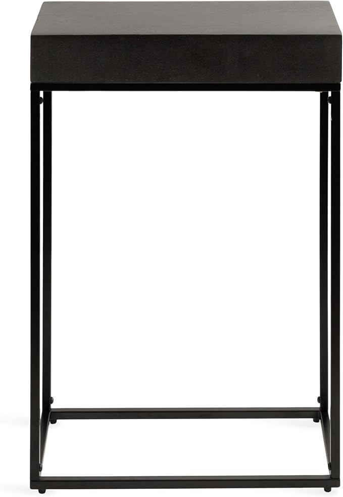 Kate and Laurel Karlsen Modern Wood and Metal Narrow Side Table; 16 x 8 x 24; - Image 8