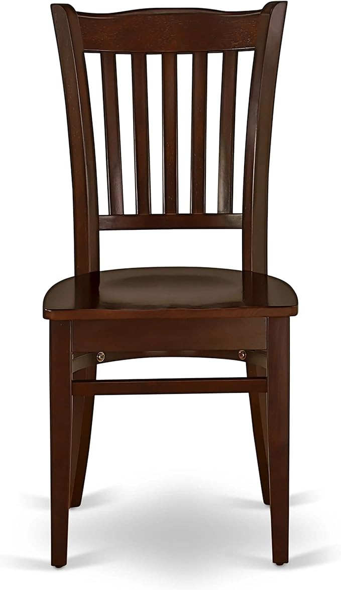 East West Furniture HBGR3-MAH-W 3 Piece Dining Room Table Set Contains a Round - Image 6