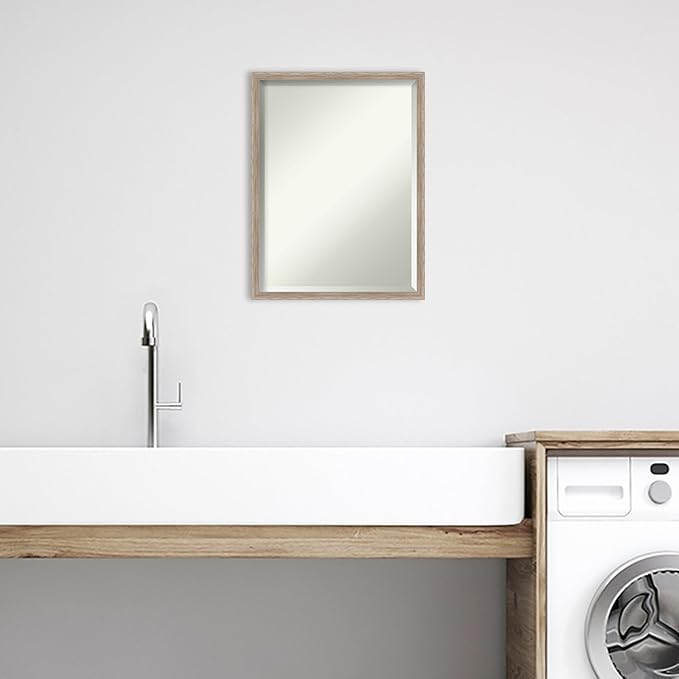Amanti Art White Bathroom Mirror - Image 4