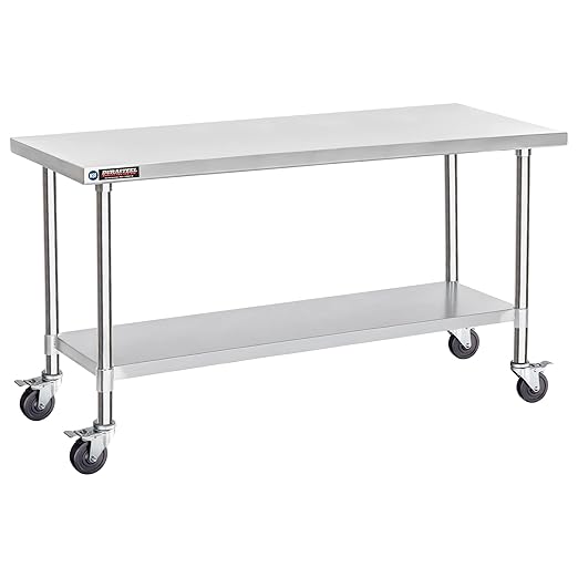 DuraSteel 30x72 NSF Stainless Steel Cart by DuraSteel