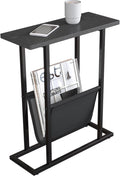 Yusong Narrow Side Table for Small Spaces, Small End Table by Yusong