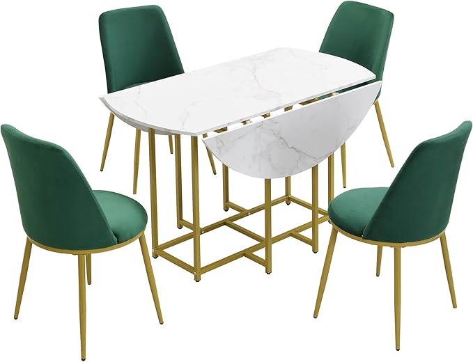 Merax 47.2” Round Dining Table Set - Image 3