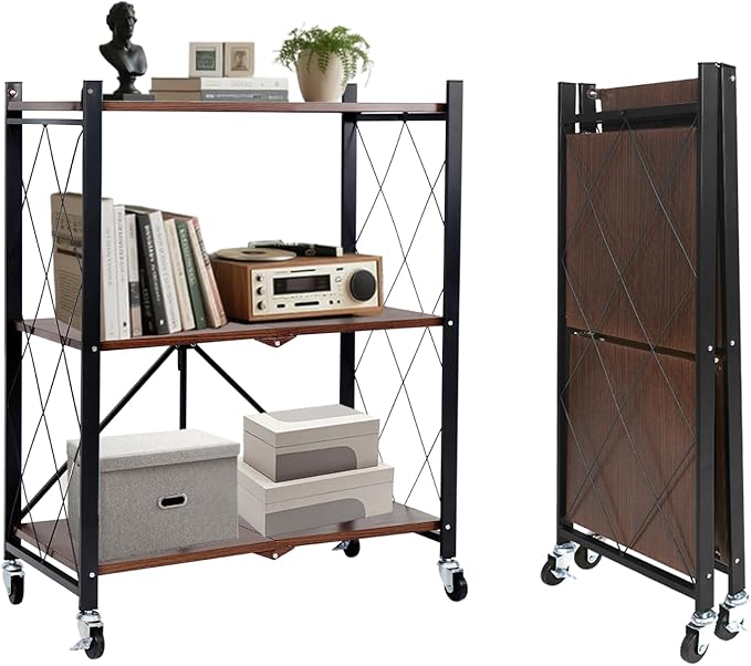 BAOYOUNI 3-Tier Vintage Industrial Bookshelf by BAOYOUNI